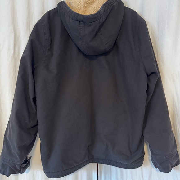 Men’s Black Hooded Dickies hooded Jacket with Sherpa Lining size M - Picture 2 of 11